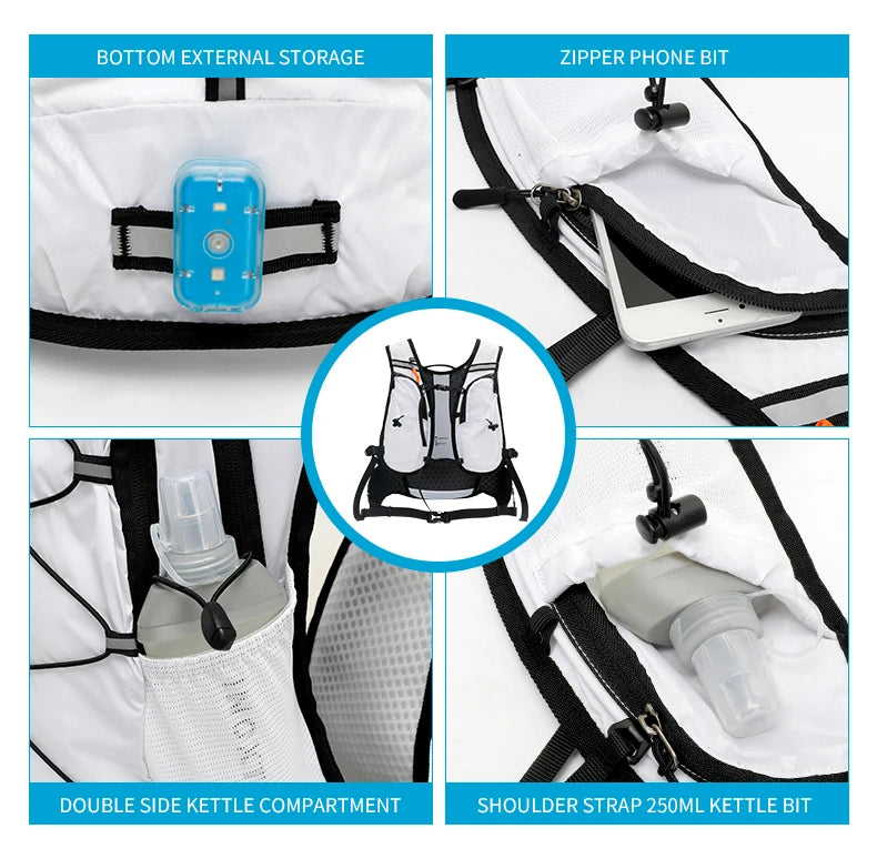 Lightweight Hydration Vest, Backpack for Cycling, Running, Hiking