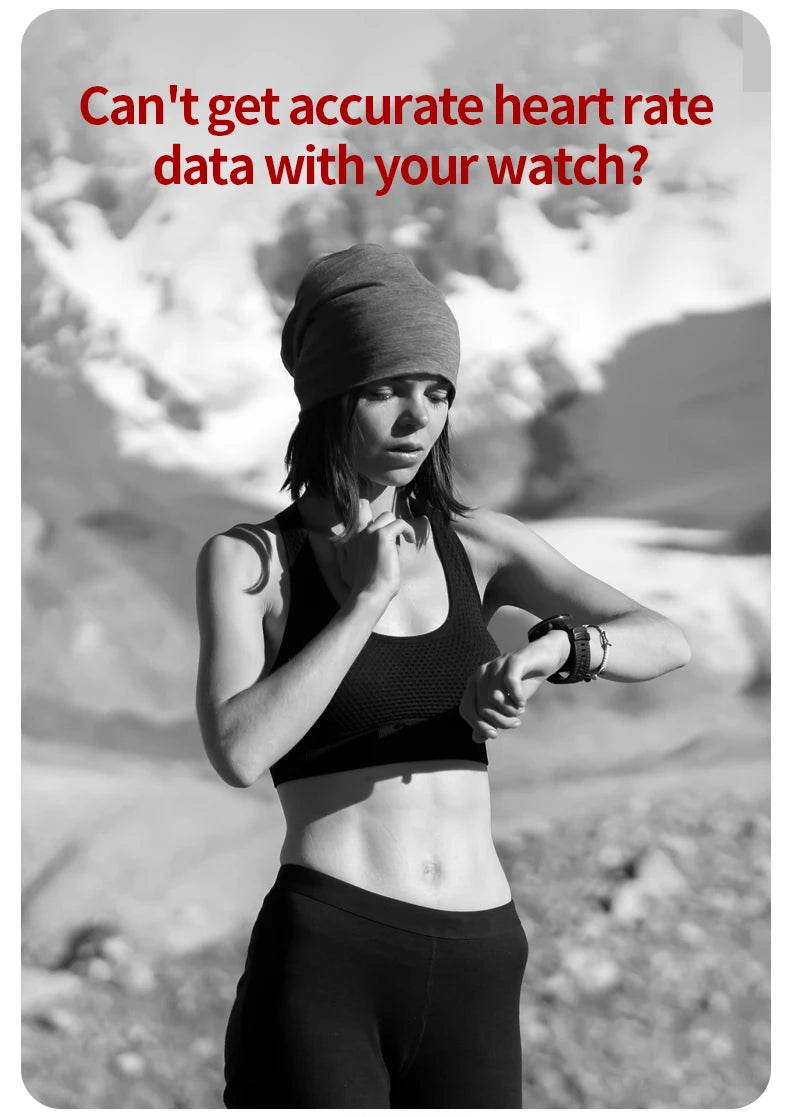 Heart Rate Monitor Chest Strap-Works with Strava/Wahoo Fitness/Peloton/Zwift/DDP Yoga App