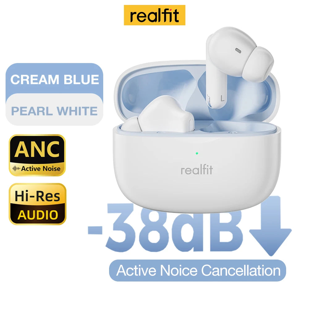 Realfit F3 ANC Active Noise Cancellation Stereo Bluetooth Earphones