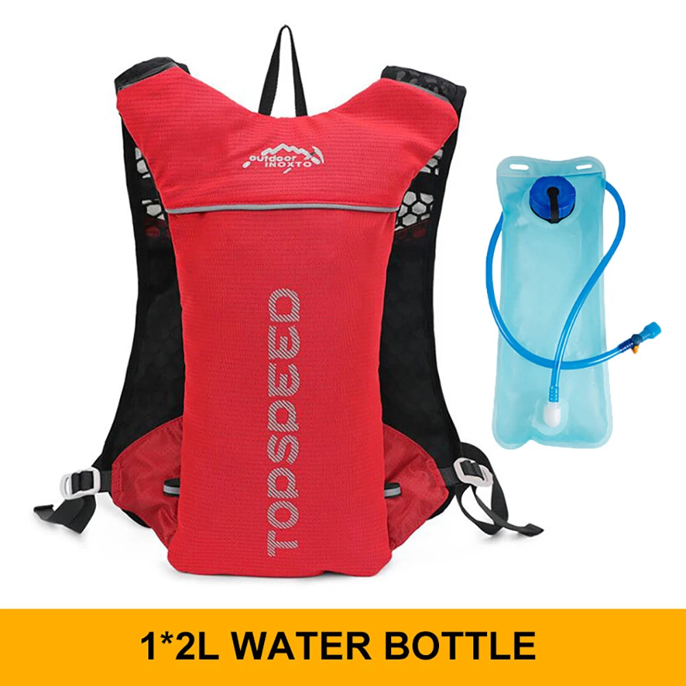 Trail Running 2-5L Ultralight Backpack, Hydration Jogging Vest With Water Bottles 500ML