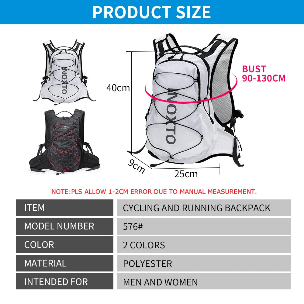 Lightweight Hydration Vest, Backpack for Cycling, Running, Hiking
