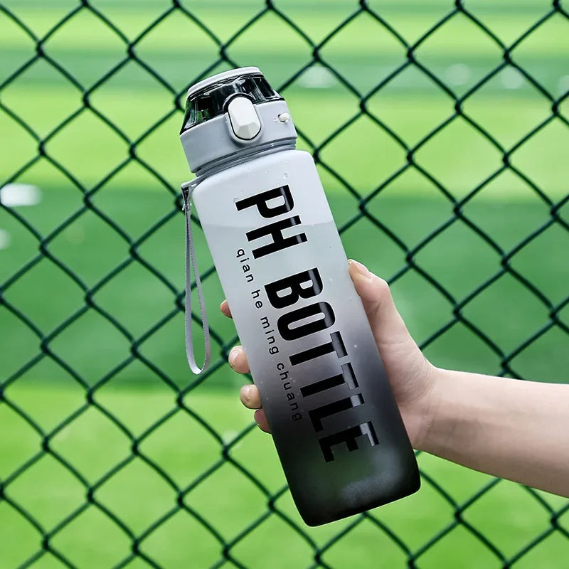 Large Capacity 1 Litre Leakproof Sports Water Bottle with Straw