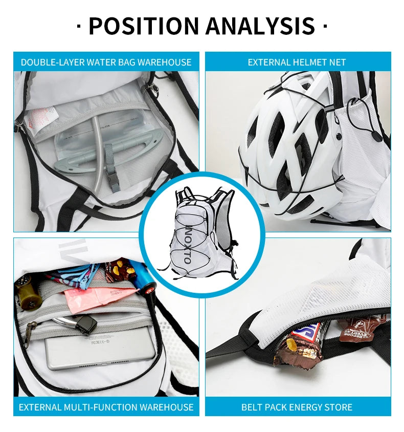 Lightweight Hydration Vest, Backpack for Cycling, Running, Hiking