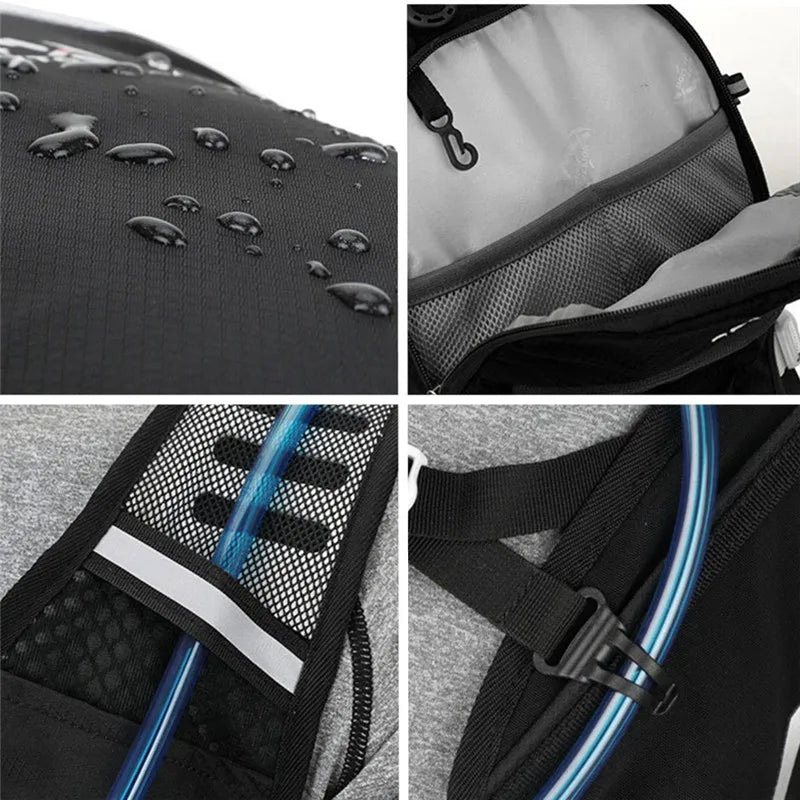 Ultralight 16L Backpack, Hydration Backpack For Running, Hiking, Cycling with 2L or 3L Water Bladder / Bottles (Optional)