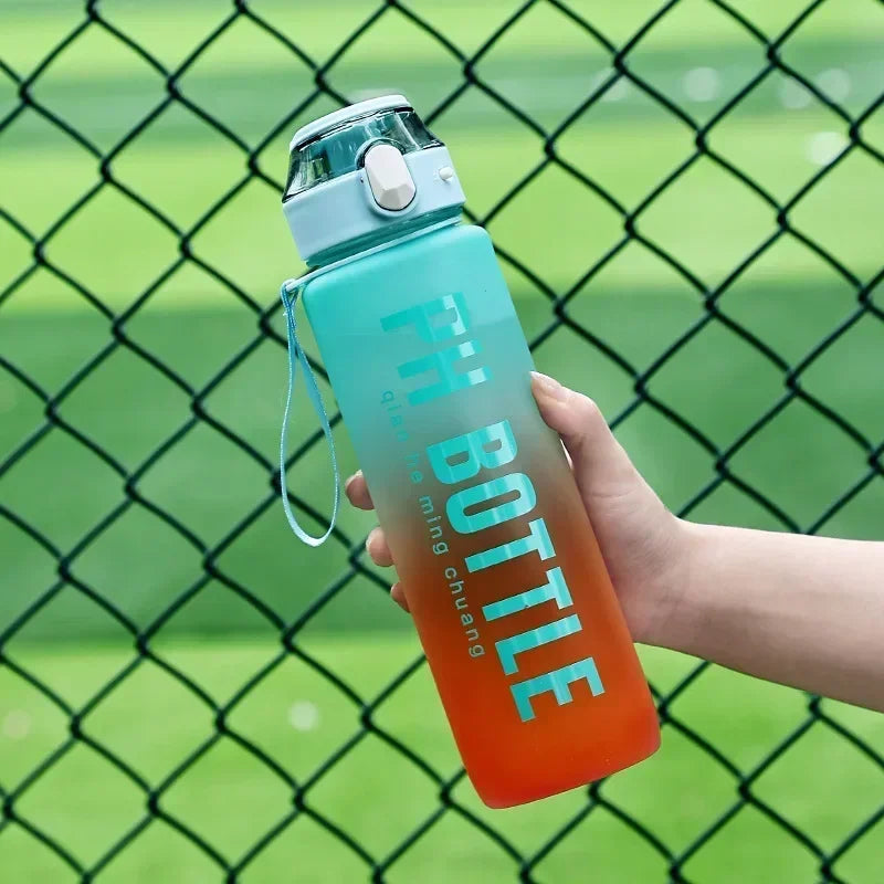 Large Capacity 1 Litre Leakproof Sports Water Bottle with Straw