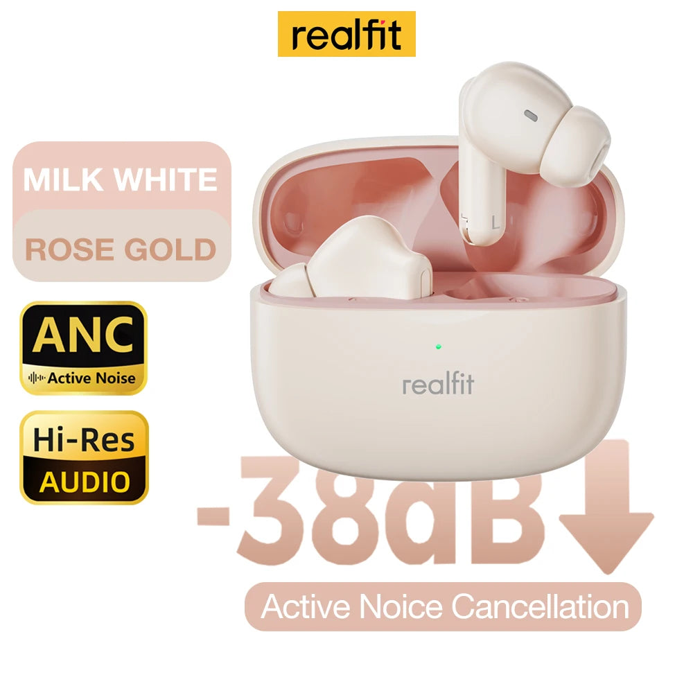 Realfit F3 ANC Active Noise Cancellation Stereo Bluetooth Earphones
