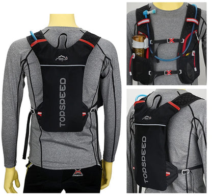 Trail Running 2-5L Ultralight Backpack, Hydration Jogging Vest With Water Bottles 500ML