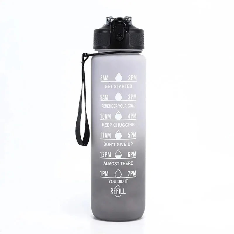 32 Oz Leakproof Water Bottle-Featuring motivational time markers