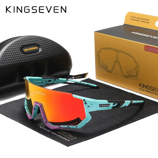 KINGSEVEN Cycling Sunglasses , MTB / Road, UV400 Polarized Eye Protection