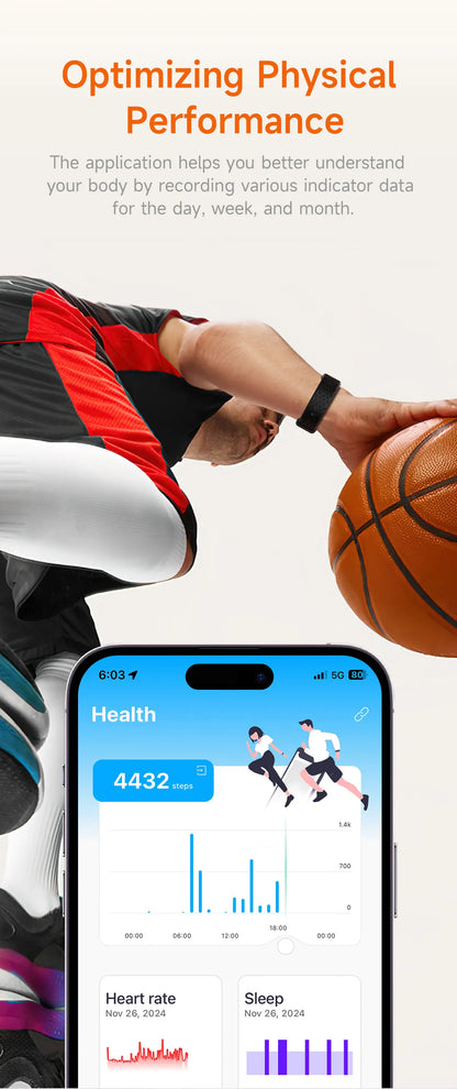 LIGE No Screen Smart watch & Heart Rate Monitor