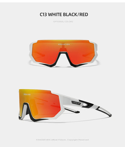 KINGSEVEN Cycling Sunglasses , MTB / Road, UV400 Polarized Eye Protection