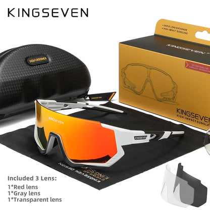 KINGSEVEN Cycling Sunglasses , MTB / Road, UV400 Polarized Eye Protection