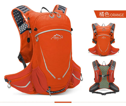 Ultralight 16L Backpack,  Hydration Backpack For Running, Hiking, Cycling with 2L or 3L Water Bladder / Bottles (Optional)
