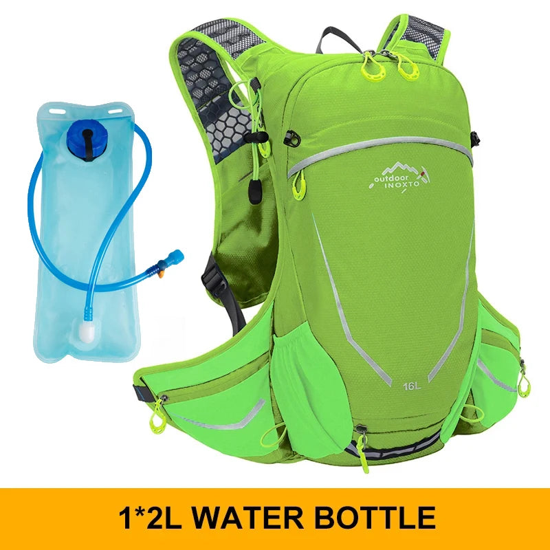 Ultralight 16L Backpack,  Hydration Backpack For Running, Hiking, Cycling with 2L or 3L Water Bladder / Bottles (Optional)