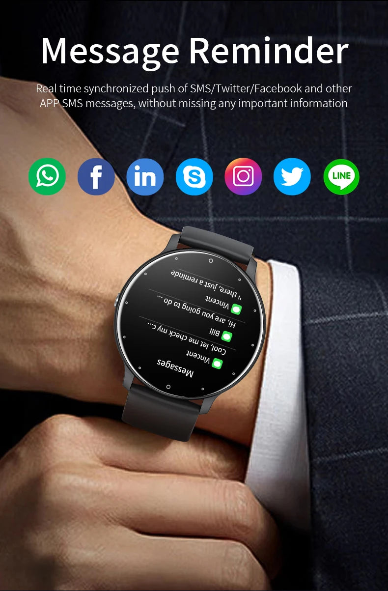 Bluetooth Fitness and Activity Tracker Smartwatch
