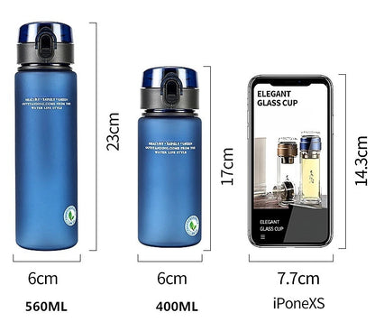 Leak Proof Sports Water Bottle -400ml 560ml