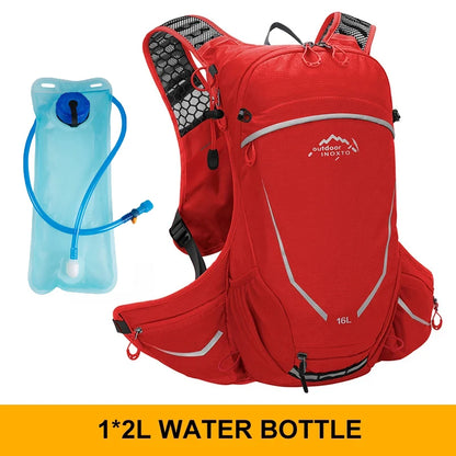 Ultralight 16L Backpack,  Hydration Backpack For Running, Hiking, Cycling with 2L or 3L Water Bladder / Bottles (Optional)