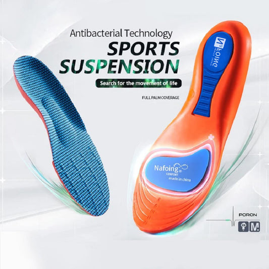 Orthopedic Insoles, Shock Absorption Breathable Shoes Insole for Running