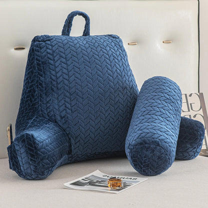Reading Pillow, Back Support Pillow for Sitting in Bed With Arms, Back Bed Rest Pillow