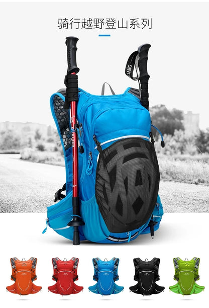 Ultralight 16L Backpack,  Hydration Backpack For Running, Hiking, Cycling with 2L or 3L Water Bladder / Bottles (Optional)