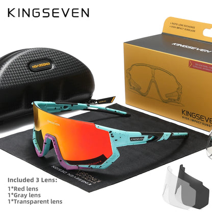 KINGSEVEN Cycling Sunglasses , MTB / Road, UV400 Polarized Eye Protection
