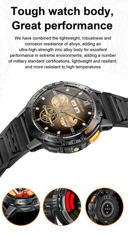 Waterproof Sport Smartwatch With Flashlight