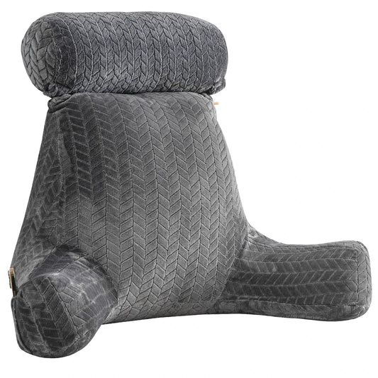 Reading Pillow, Back Support Pillow for Sitting in Bed With Arms, Back Bed Rest Pillow