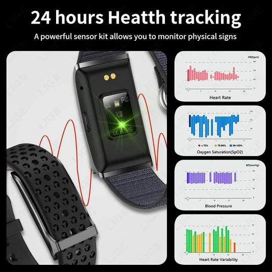 LIGE No Screen Smart watch & Heart Rate Monitor