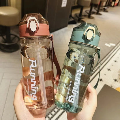 650/750ml Sports Water Bottle with Strap