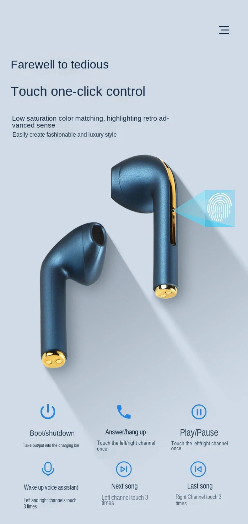 Xiaomi J18 Bluetooth Stereo Earbuds With Mic