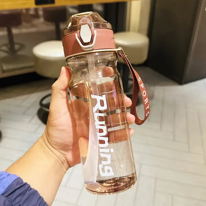 650/750ml Sports Water Bottle with Strap