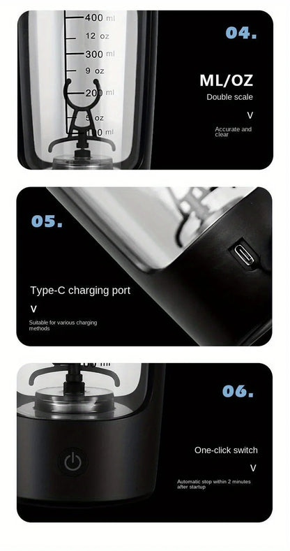650ML Rechargeable Multifunctional Mini Portable Shaker Cup