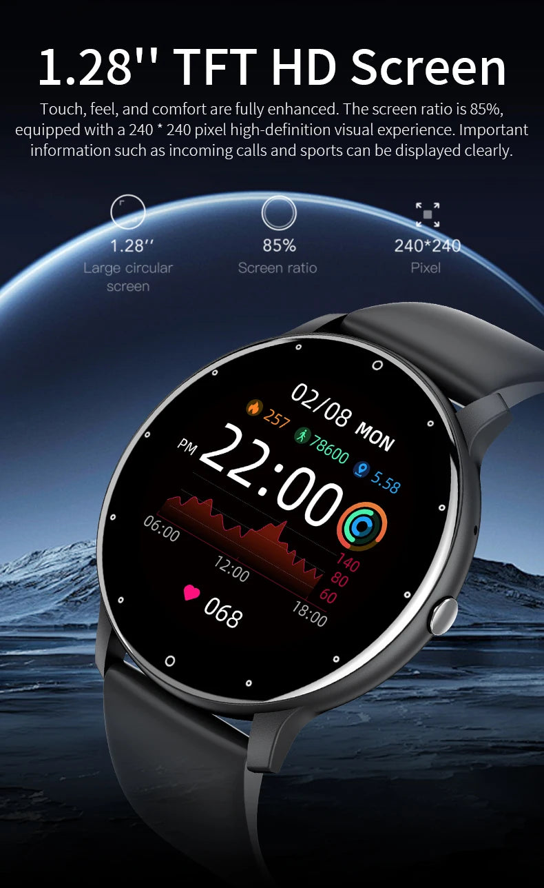 Bluetooth Fitness and Activity Tracker Smartwatch