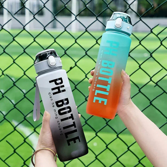 Large Capacity 1 Litre Leakproof Sports Water Bottle with Straw
