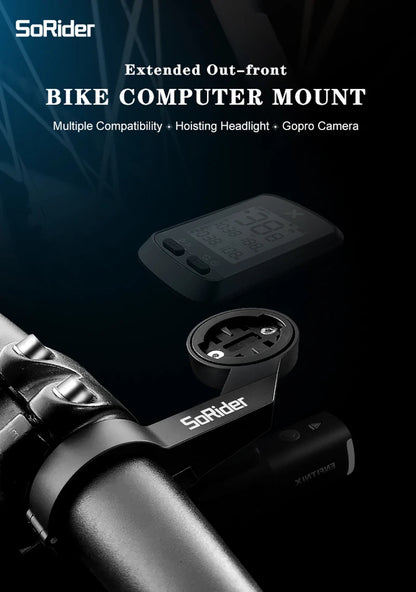 XOSS Vortex Speed + Cadence Sensor + Heart Rate Monitor With Bike Computer Mount For GARMIN