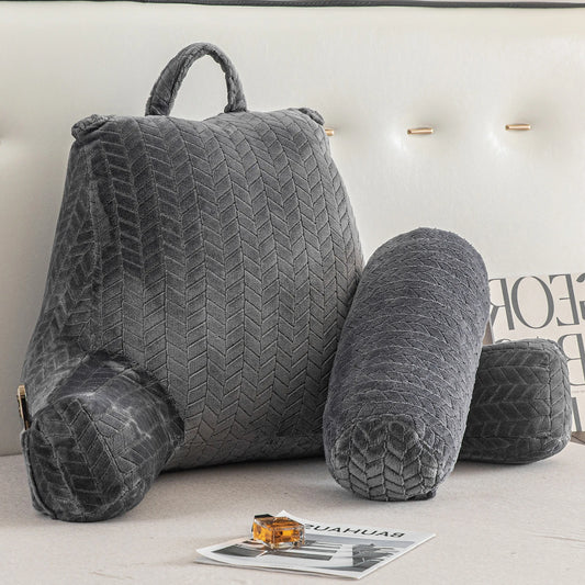 Reading Pillow, Back Support Pillow for Sitting in Bed With Arms, Back Bed Rest Pillow